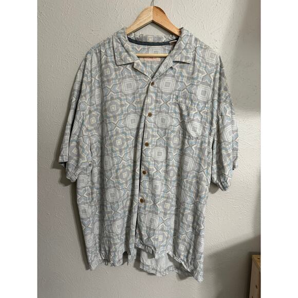 Tommy Bahama Silk Button Down XXL - Picture 2 of 6